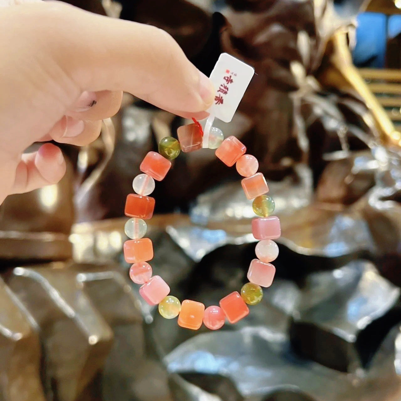 Xiangji Temple · Nine-Colored Deer Inspired · Yanyuan Agate Zen Bracelet