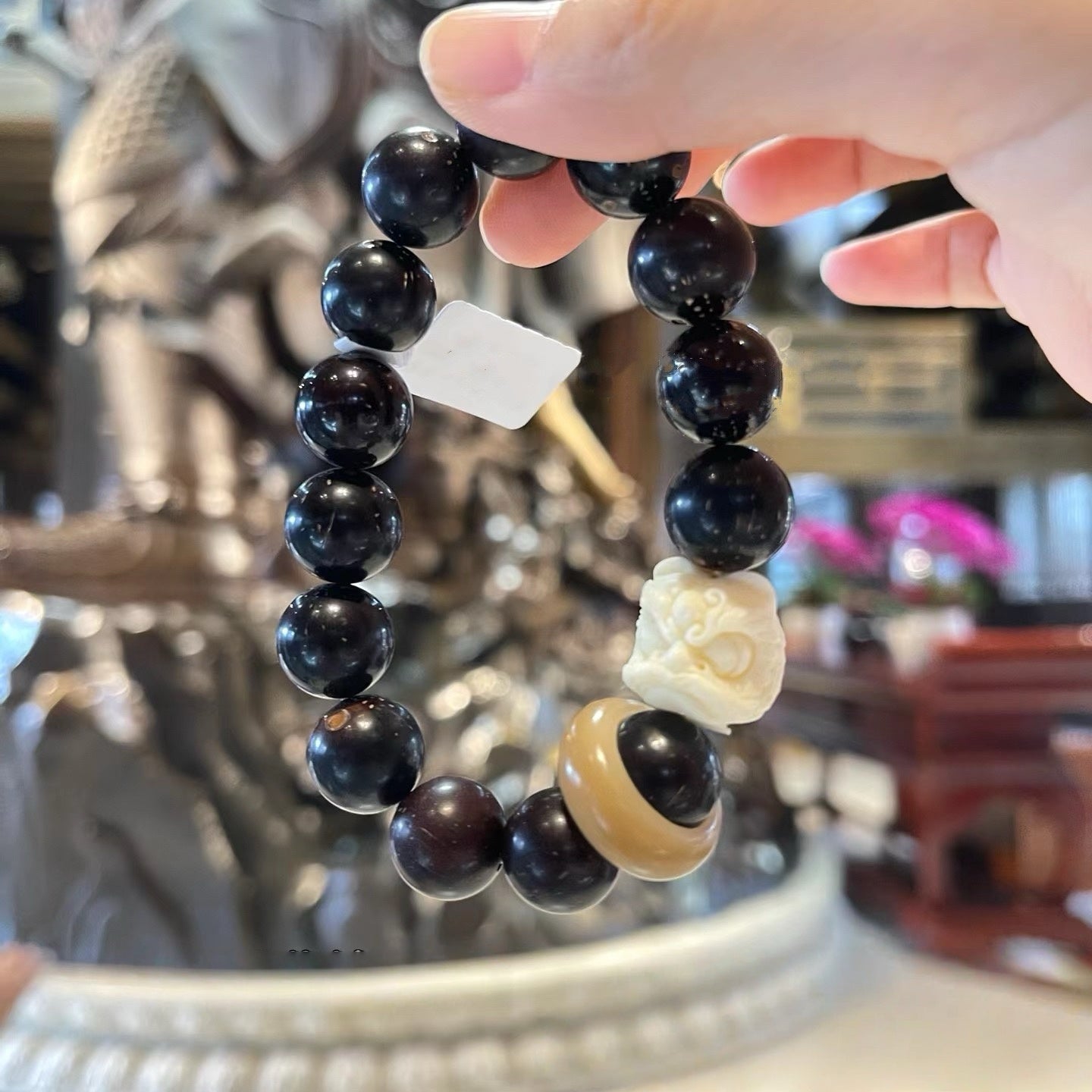 Xiangji Temple · Red Sandalwood Lion Awakening Bracelet