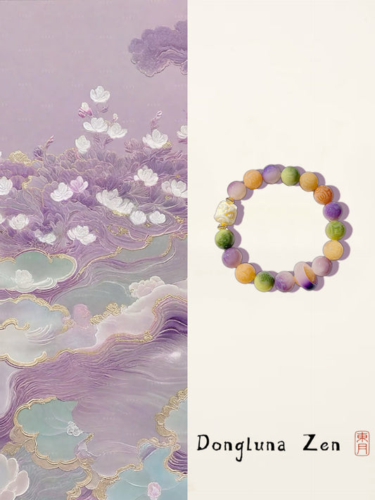 【浮云霞袖】Clouds & Sleeves of Radiance · Bodhi Mantra Bracelet